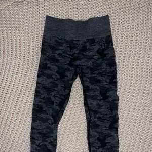 Gymshark black camp seamless leggings SMALL
